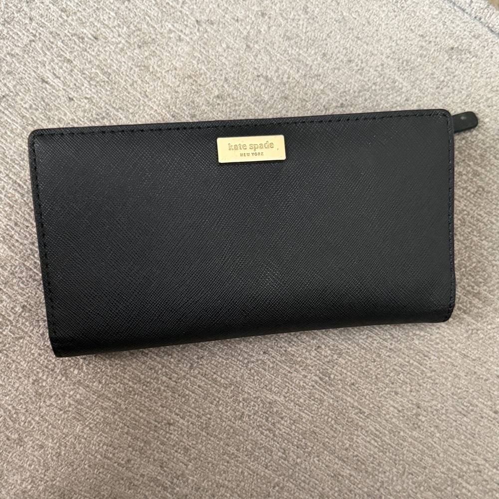 Kate Spade Black Zip Wallet
